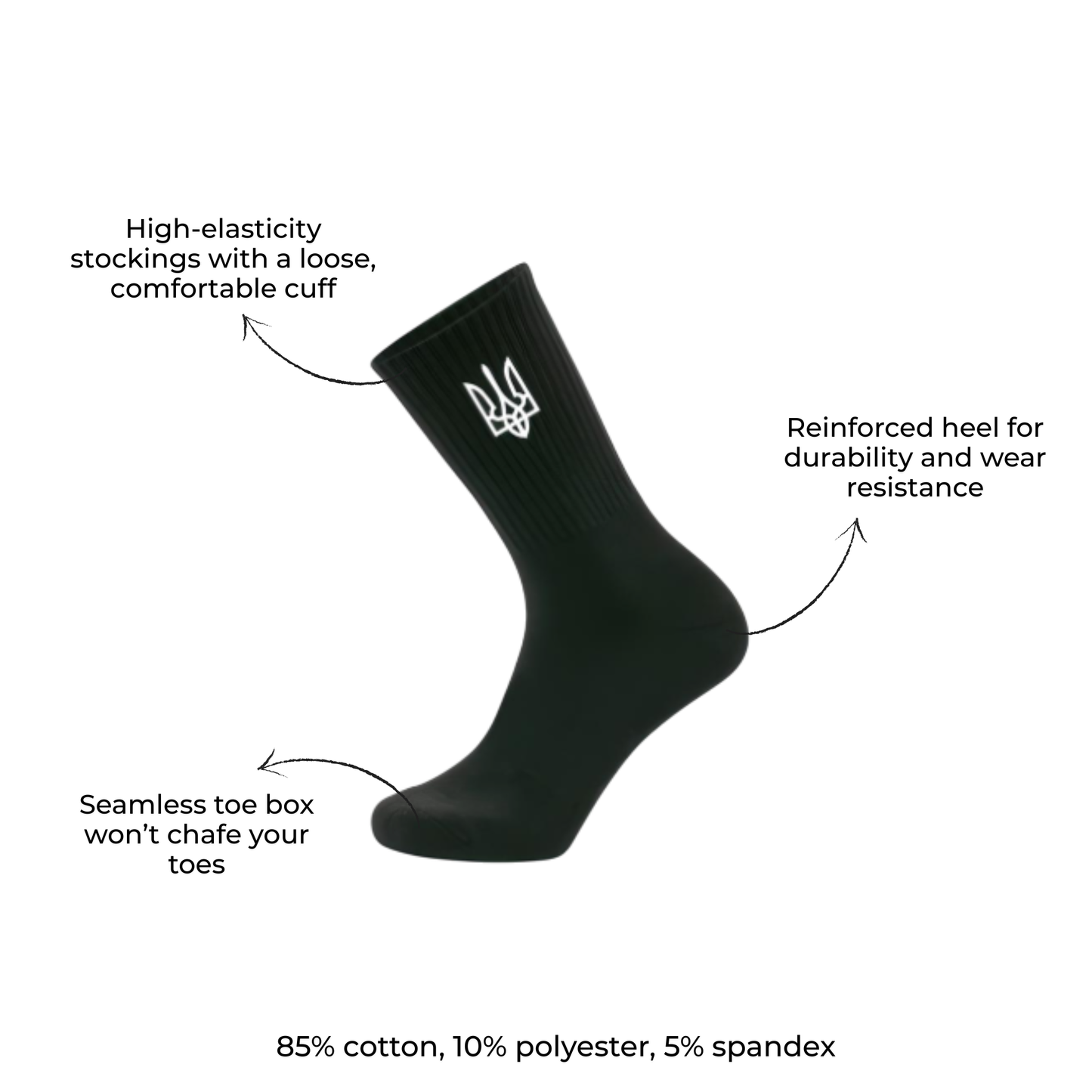 Coat of arms of Ukraine Black